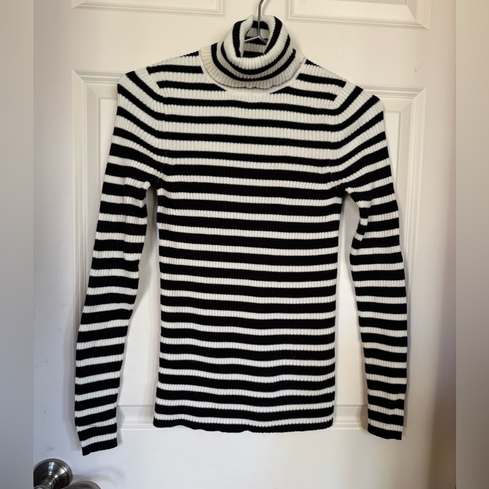 Ann Taylor Loft cotton striped sweater - Picture 1 of 4